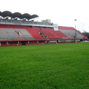 Estádio Waldermar Teixeira de Faria, o Farião  passa a se chamar Arena Sicoob Divicred - Foto: Cleber Corrêa